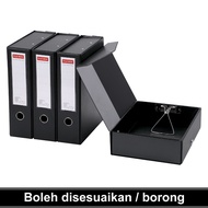 A4 fail kotak arkib plastik dengan klip 88mm PVC folder arkib folder pemurnian fail storan fail kota
