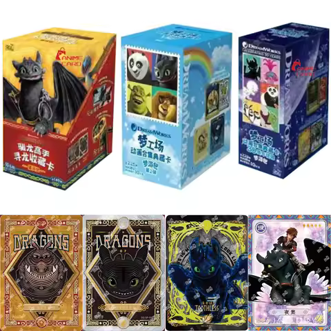 KAYOU Genuine How To Train Your Dragon Card Dragon Hunt Wind Rider Pack Rare SE Gold Scale Card Movi