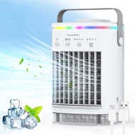 Portable Air Conditioner Mini Air Cooler USB Air Conditioning Fan 700ml Ice Water Air Cooling Fan Wi