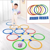 Educational toys for children mix jumping Ring 10 pcs jumping game hopscotch rings children's motor 