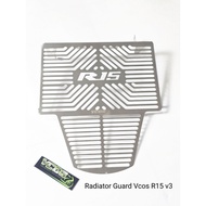 VCOS R15 v3 stainless radiator cover, radiator cover, radiator guard cover, vgrill set, yamaha r15v3