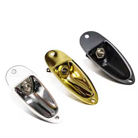 Boat Guitar Jack Plate 6.35mm Guitarra Pickup 1/4 Output Input Jack Socket for Strat Stratocaster