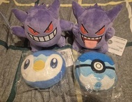 耿鬼Pokemon公仔寵物小精靈公仔 Banpresto寶可夢Relax Time系列公仔日本景品精靈球耿鬼 Gengar 毛公仔波加曼Piplup