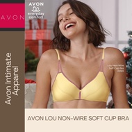 Avon Lou non wire soft cup bra color yellow w/pink details (sizes: 32A,32B,34A,34B,36A,36B)