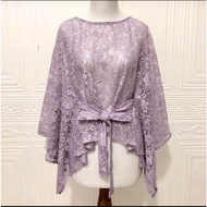 CARDIGAN BROKAT CROP OUTER BRUKAT CAPE KONDANGAN PESTA BAJU BROKLAT SERAGAM BRIDESMAID OUTFIT ATASAN