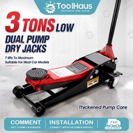 【Limited Offer】Heavy Duty 3 Ton Floor Jack Hydraulic Floor Jack Floor Jack Hydralic Jack Double-Pump