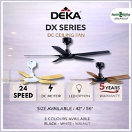 DEKA Remote Control 5 Blades DC Motor Ceiling Fan SIRIM DX56 PRO 56" 24 Speeds 5 Years Warranty