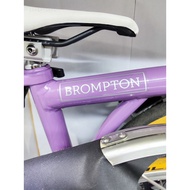 Sticker~armrest Suitable for brompton Small Cloth Folding Bicycle Accessories Frame Decoration Sticker LOGO Bicycle Decal