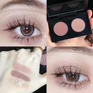 Phantom Bear Two-Color Eyeshadow Blue Black White Mini 2-Color Eyeshadow Pearlescent Matte Live Tik 