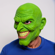 NEW The Mask Stanley Ipkiss Latex Full Face Mask Evil Joker Jim Carrey Mask Halloween Costume Party