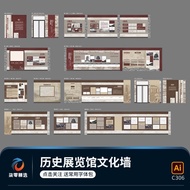 History Exhibition Hall Exhibition Hall Cultural Wall Exhibition Board Promotional Column Background
