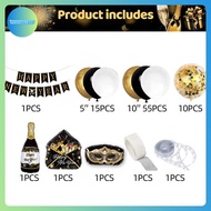 AA Happy New Year 2026 Aluminum Foil Balloons Gold Number Set Banner Letter Wee 2026 Party Decoratio