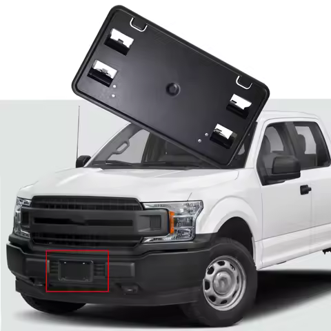 For Ford F-150 3.3L 5.0L Engine 2018 2019 2020 Front License Plate Bracket Frame Holder FO1068180 JL