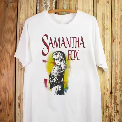 Samantha Fox Singer Album Concert Adult T Shirt Cotton Ne074