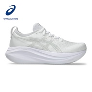 ASICS Women GEL-NIMBUS 27 Running Shoes in White/Glacier Grey