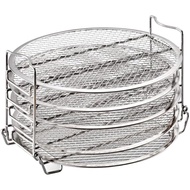 PRETYZOOM 5 Layers Dehydrator Rack for 6.5/8 Quarts Air Fryer, Stainless Steel Air Fryer Rack Dehydr