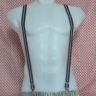 PUTIH MERAH Suspenders X Slimfit Adult navy blue red white Jojon Strap Suspenders Elastic Adjustable