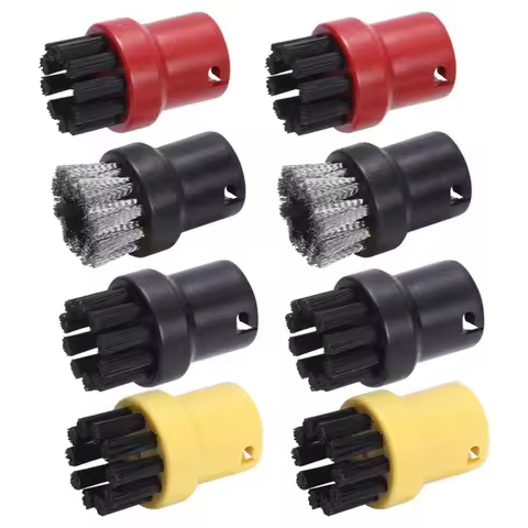 【NEW A39M】 8PCS Round Steam Cleaner Brushes Replacement Forkarcher SC1/SC2/CTK10/SC3/SC4/SC5/SC7 Ste