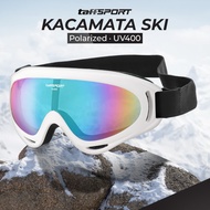 TaffSPORT Sports Glasses Sport Goggles Ski Airsoft Polarized UV400 - X400 - Multi Color / Brown/Blac