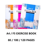 Campap PP Plastic Cover Exercise Book A4 & F5 70gsm [ 80pg/100pg/120pg ]
