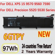 6GTPY 5XJ28 Laptop Battery For Dell Precision 5510 XPS 15 9550 9560 6GTPY 5XJ28