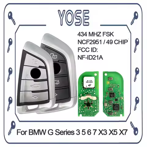 YOSE N5F-ID21A Original Smart Remote Car Key 434MHz 49 Chip For BMW G Series 3 5 6 7 X3 X5 X7 G01 G0