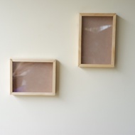 Picture frame 3D wooden frame/ A4 size double acrylic glass