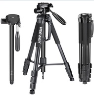 Neewer Camera Tripod Monopod Aluminum Alloy With 3-Way Swivel Pan Head Carrying Bag For Sony/Canon Portable 70 Inches/177 Cm