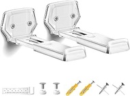 ELETIUO Soundbar Wall Mount Bracket,Depth Adjustable 3.8-6.5 inch,Universal Sound Bar Mount Under TV