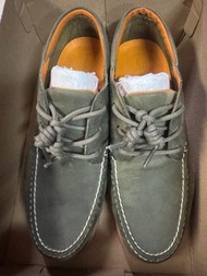 100%新 Timberland 綠色反絨皮船鞋