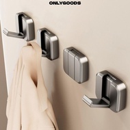 ONLYGOODS No Drill Wall Hook, Foldable Self-adhesive Hanging Rack, Premium Strong Load Bearing Hidde