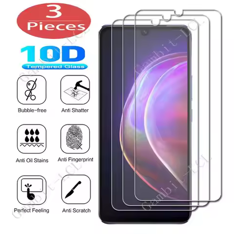 3Pcs Protection Glass For Vivo S10 Pro S7t S9 S9e V21 V21e 4G 5G X60 Global X60t Y12A Y12G Tempered 
