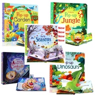 [LittlebookzSG] Usborne 3D Pop-Up Dinosaurs/Cinderella/Garden/Jungle/Seasons - English Children Book