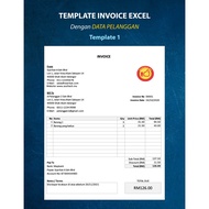 Template Invoice Excel Dengan Data Pelanggan