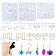 DIY Earring Making Set Crystal Epoxy Resin Silicone Mold