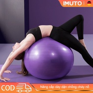 IMUTO Smooth Yoga/Gym Ball (Size 45, 55, 65CM) Comes with Vacuum Pump - Smooth Ball