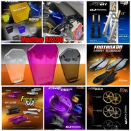 QJ MOTOR AX200S Motor Accessories MAGICBOY SMOKE CLEAR PURPLE AX200 Fuel Tank Cover MUDFLAP COVER Ca