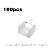 100PCS Bracket / Klem / Dudukan Lampu Neon Flexible Led Klem Neon Flex Lampu Neon Braket 12v 220v Pl