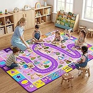 Kids Rugs for Playroom - 5x7 Feet Alphabet Rug for Classroom, ABC Carpet Educational Preschool Rug w