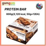 gomgom Protein Bar 600g - 12 Bars, 3,120 kcal, High Protein Snack for Fitness Lovers