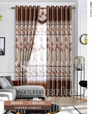 gorden blackout ring 12smokring/hordeng pintu/korden jendela/tirai minimalis/tingkap terbaru 2022/ta