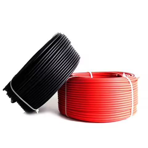 Solar PV Cable 10m 4 mm2 6 mm2 red/black for solar panel module home station solar kits DIY system 1