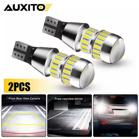 AUXITO 2Pcs T15 LED Bulb CANBUS W16W LED Lamp No Error 4014 42-SMD 912 921 LED Lights 12V Car Backup
