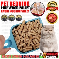 [ Pet Bedding Kuching 🐾 100% HIGH QUALITY ] Pine Wood Pallet Cat Litter Pasir Kucing Kayu kuching be