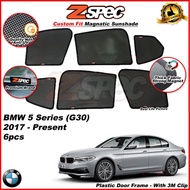 Zspec BMW 5 series G30 2017-2023 Present Magnetic Custom Fit Sunshade Magnet Shade Sun Protection 6p