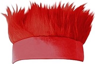 Beistle Hairy Headband, Red (60277-R), 1 Count (Pack of 1)