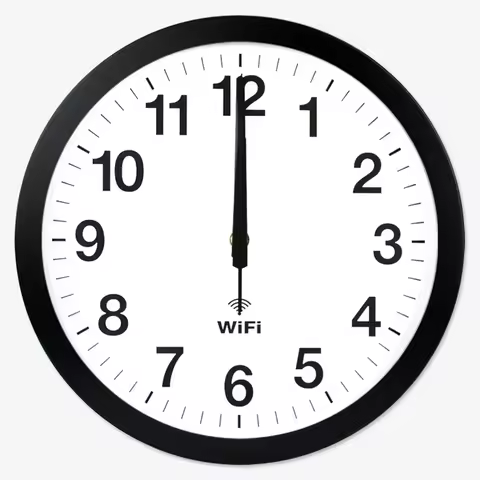 Smart WIFI Automatic Time Synchronization Network Clock Mute Wall Clock Modern Minimalist Home Clock