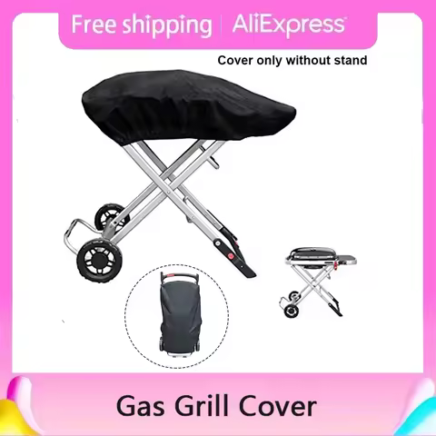 Outdoor Gas Grill Cover For Weber 9010001 210D Heavy Duty Waterproof BBQ Cover Cooking Garden Travel