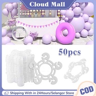 50pcs New Balloon Clips  Ten Hole Plum Flower Shape Balloon Clip Ballon Buckle