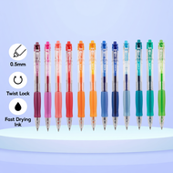(1pcs) Deli Color Ink Gel Pen 0.5mm Gradient Gel Ink Ball Pen Smooth Writing Ergonomic Grip Bright C
